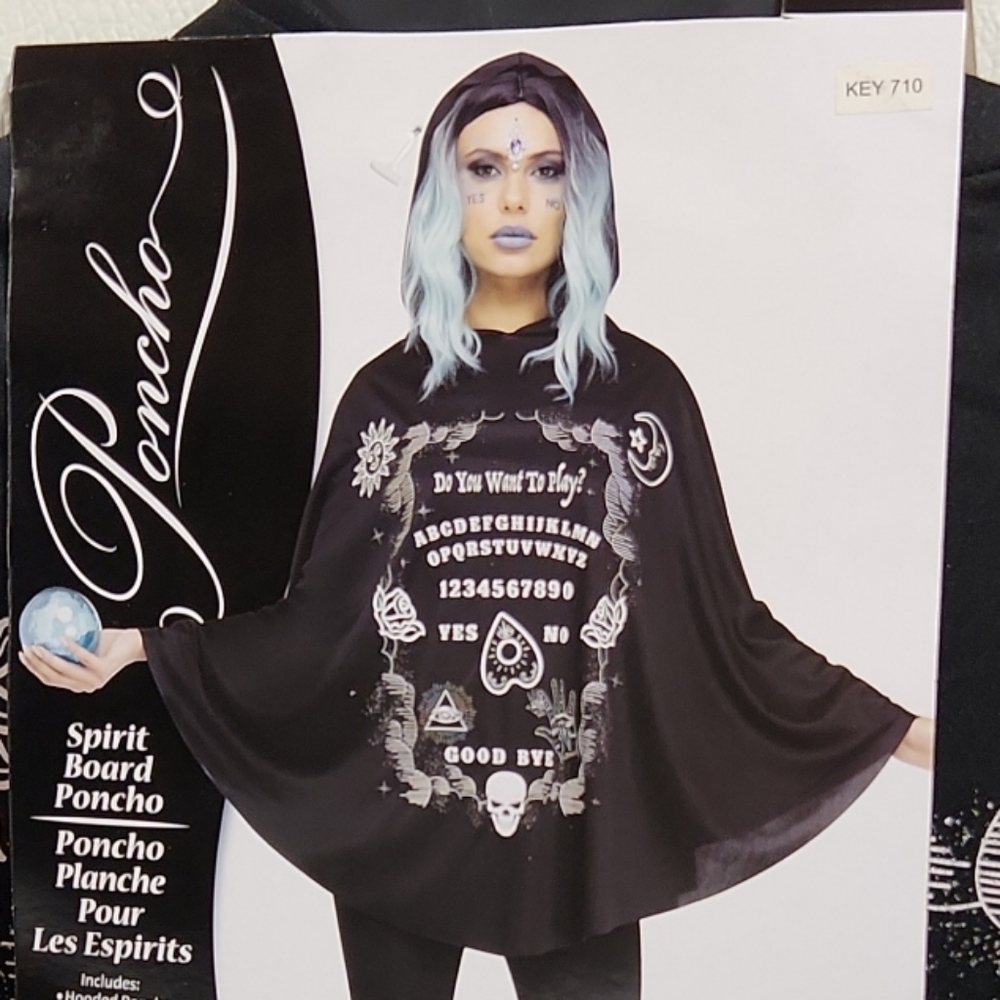 Fun World Women's Witch Spirit Board Poncho Costume